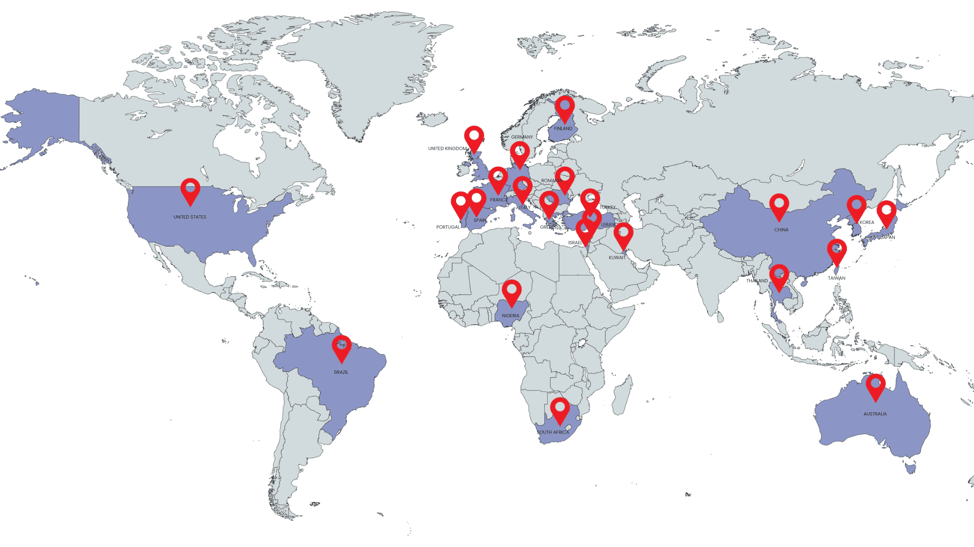 Global presence map